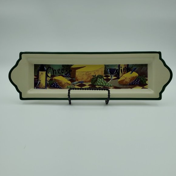 Papel Giftware Cheese Plate Cracker Serving Dish Relish Tray - Picture 1 of 8